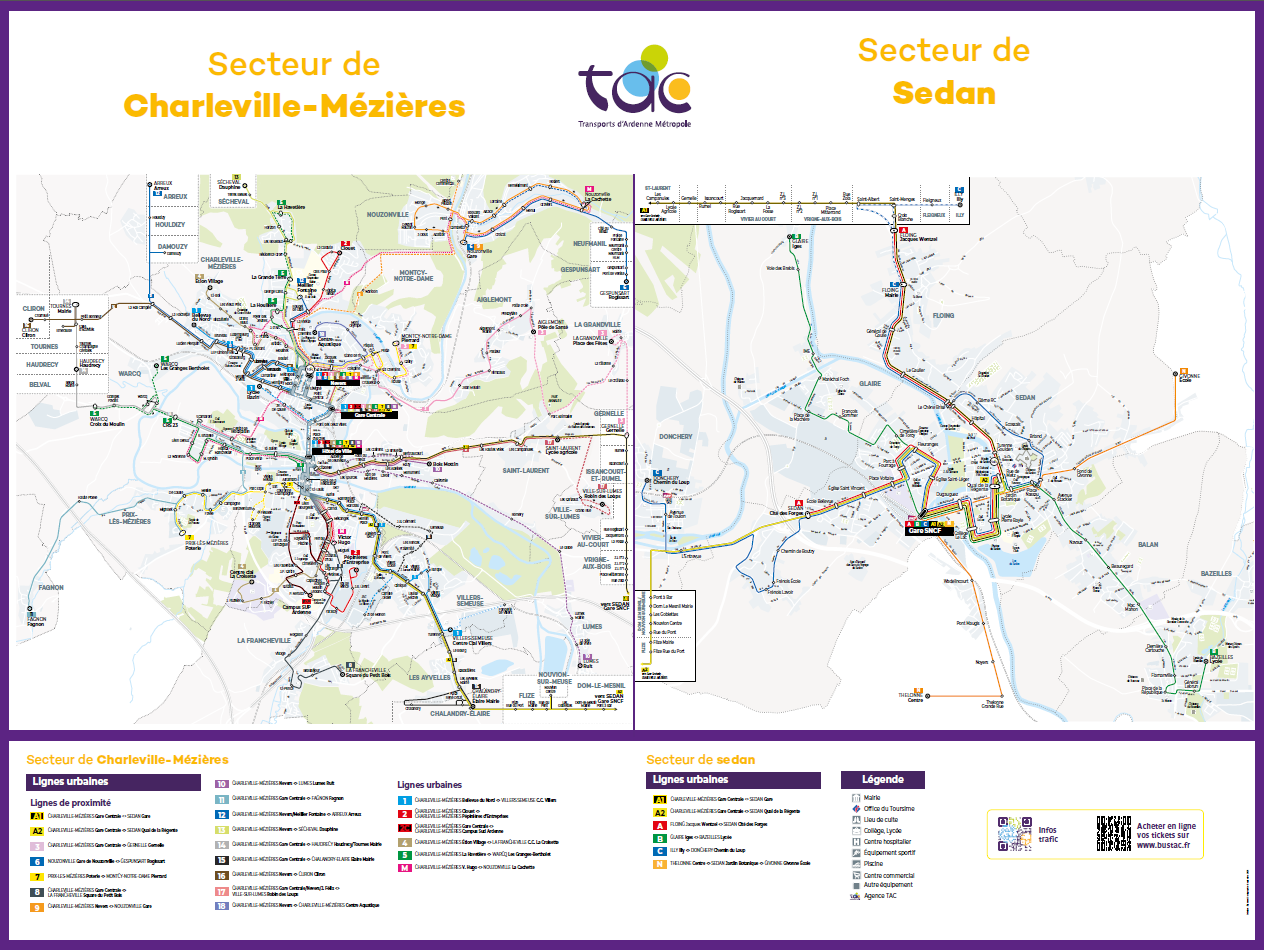 Plan Charleville-Mézières Sedan