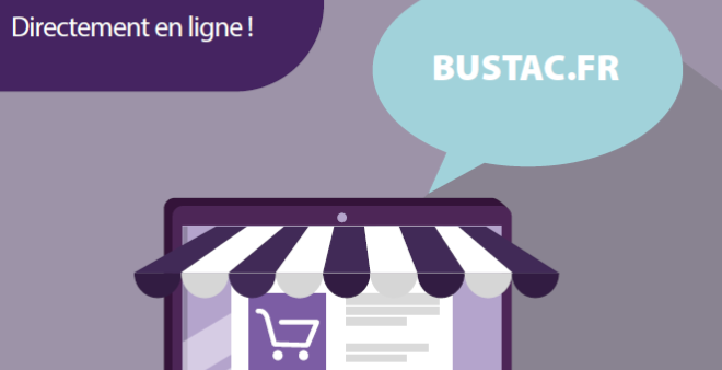 Retrouvez notre nouvelle boutique en ligne sur bustac.fr. Rechargez votre Pass TAC directement en ligne.
