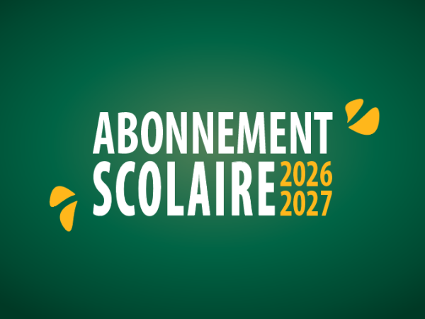 Abonnement scolaires 2026 2027